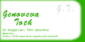 genoveva toth business card