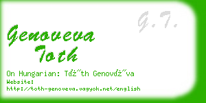 genoveva toth business card